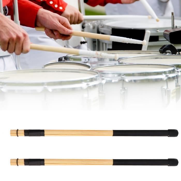Accessoires de percussion 1 paire de baguettes en bambou baguettes de  batterie de jazz accessoires d'instruments à - Cdiscount Instruments de  musique