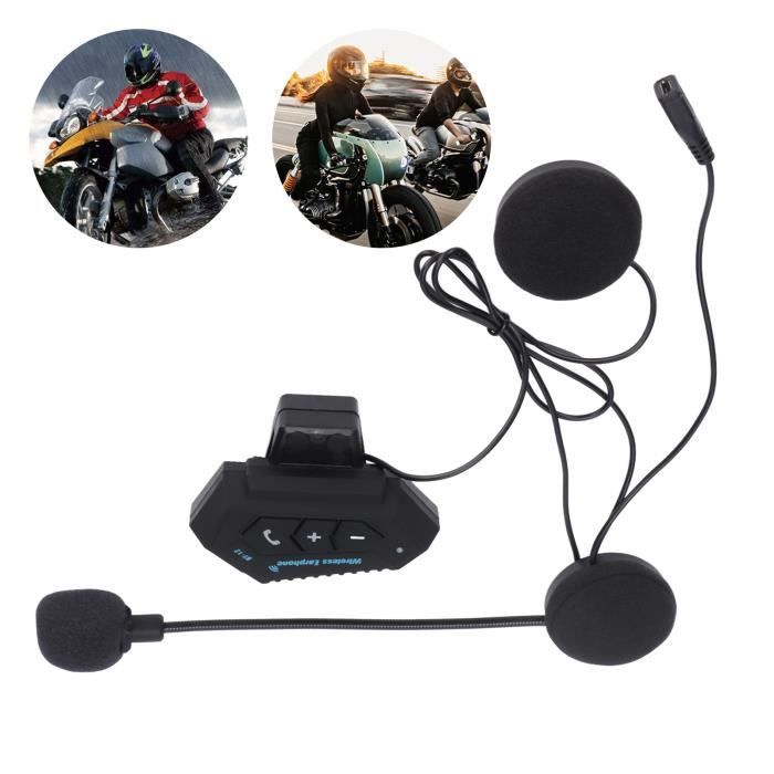 Dioche oreillette pour casque de moto Casque d'écoute Bluetooth pour moto  casque d'interphone Bluetooth avec fonction mains libres - Cdiscount Auto