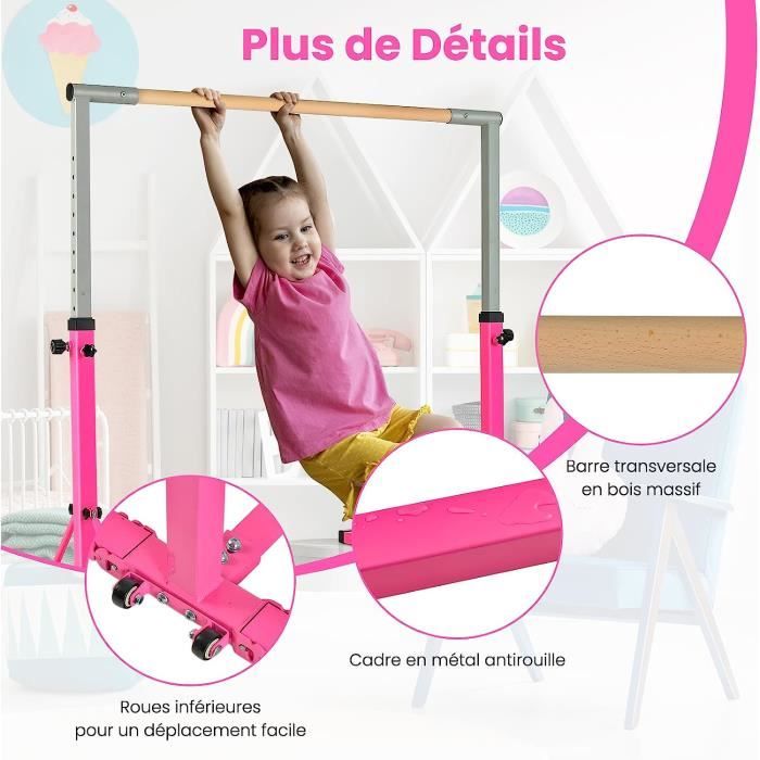 Barre De Gymnastique Lestée 4 Kg - Longueur 1,05 M - Diamètre 35 Mm - Vert - Pour Renforcement Musculaire