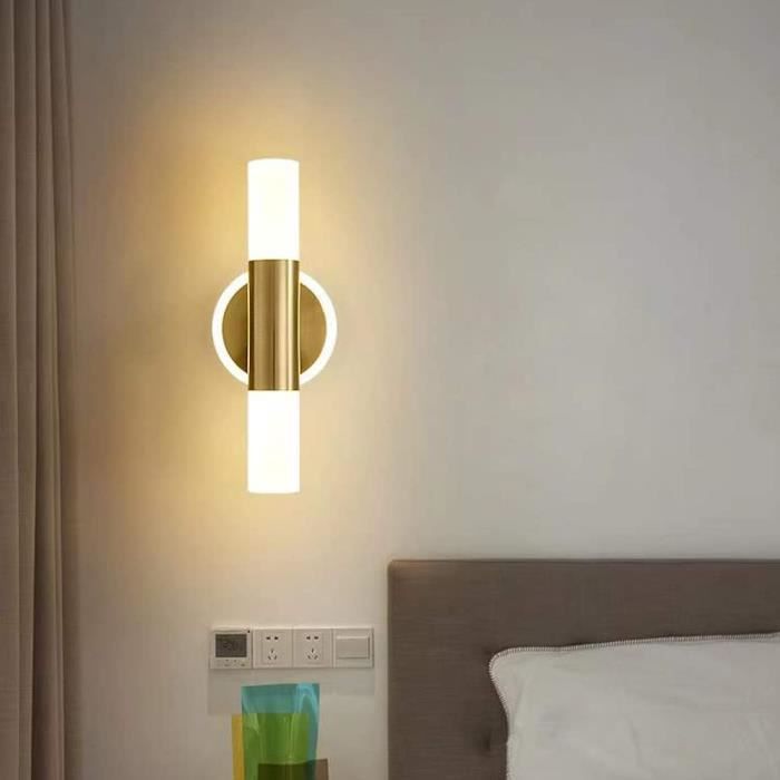 LANMOU Lampe Chevet Murale, Lampe de Lecture Murale LED Dimmable 5W  Applique Liseuse avec interrupteur, Lampe Col de Cygne Flexible en  Aluminium