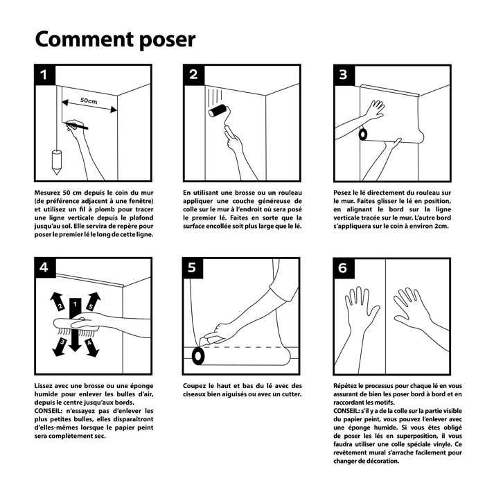 Papier peint intissé Mur Feuillage Subtil 1005 x 52cm - Cdiscount Bricolage