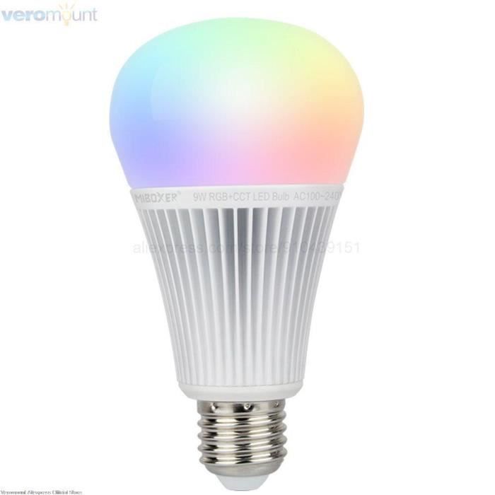 AMPOULE LED,6W E27 RGBCCT--ampoule LED sans fil 2.4G, E27, GU10, MR16, E14,  4, 5, 6, 9, 12W, CCT-RGBCCT, lampe intelligente, WiFi, a - Cdiscount Maison