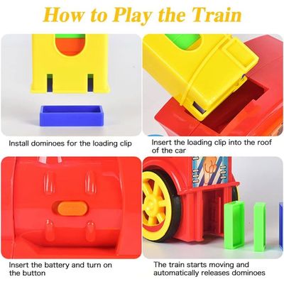 Yingyy 60 Pcs Blocs de Train Domino Ensemble de Train Électrique Automatique Jouet Empilable pour Garçons Filles Cadeaux Créatifs pour Enfants Bleu Yingyy 60 Pcs Blocs de Train Domino Ensemble de Train Électrique Automatique Jouet Empilable pour Garçons Filles Cadeaux Créatifs pour Enfants Bleu