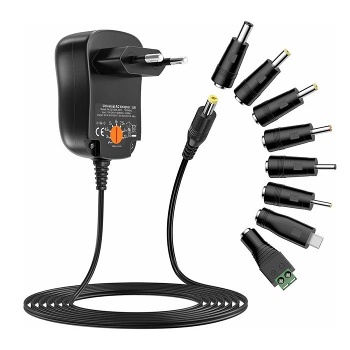 Adaptateur secteur alimentation 35W 3,5A 3V/4.5V/5V/6V/7.5V/9V/12V, 7 types  d'embout pour appareil photo numrique -Yuan Yuan- - Cdiscount Informatique