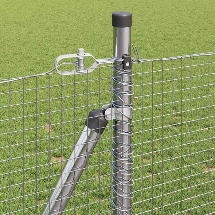 vidaXL Grillage pour volière acier galvanisé 25x0 5 m argenté - La Poste