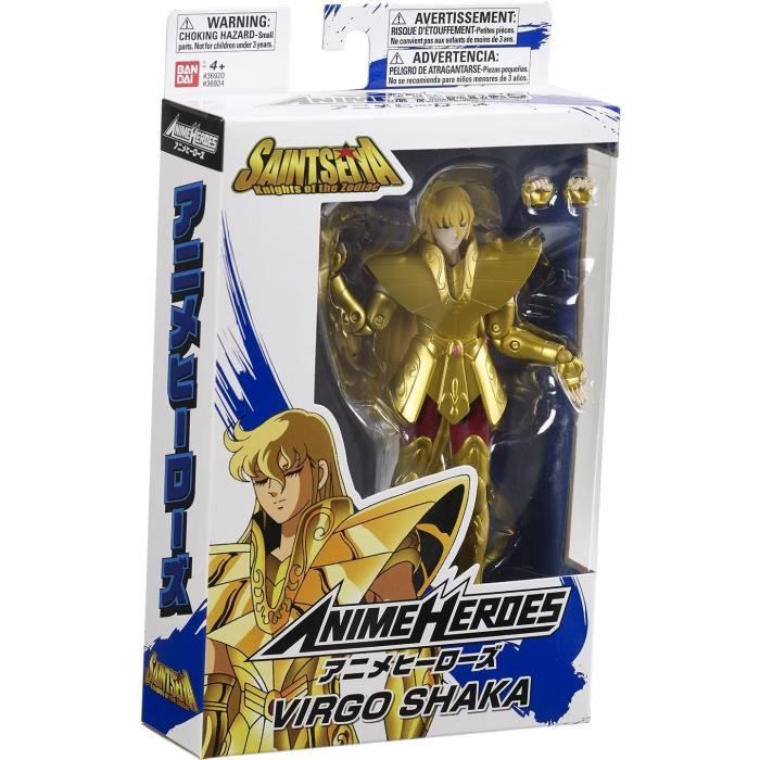 Anime Heroes BANDAI Saint Seiya, The Warriors of Zodiac - Anime Hero Figure  17 cm - Warrior of Gold Saints Shaka The Virgo Saint - 36924