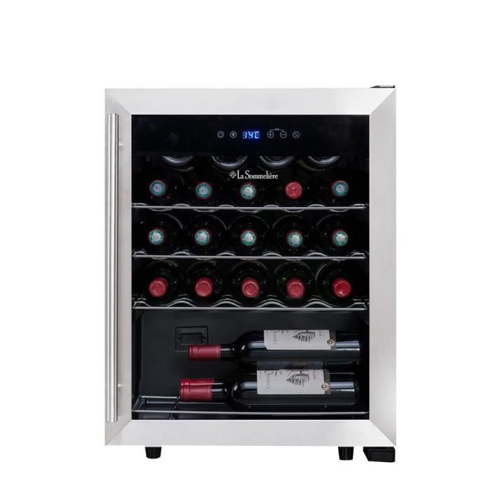 LA SOMMELIERE LS24A Cave à vin de mise en température - 23 bouteilles - Pose libre - Classe A - L 48 x H 64 cm