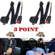 2 Kit Set Universel 3 points réglable ceinture de sécurité du véhicule Auto Voiture Car VAN Seat Belt +Boulons My22597-0