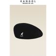 Casquette,Béret de marque Kangol, brodé kangourou, pour hommes et femmes, Section fine, Vintage, casquette - Type Black White Label-0