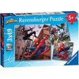 Puzzles Spider-Man 3x49 pièces - Ravensburger - Pour enfants dès 5 ans-0