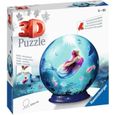 Puzzle 3D Ball Les sirènes - Ravensburger - 72 pièces numérotées - Pour enfants de 6 ans et plus-0