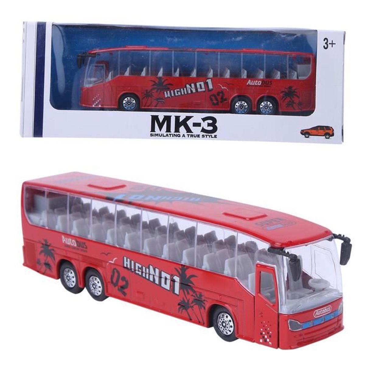 150 Alloy Coach Bus City Bus Model Lights Music Bus Children Toys Bus