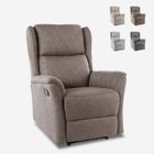 Fauteuil relax inclinable - Le Roi du Relax - Hope - Tissu de haute qualité - Marron - 1 place