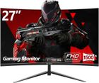 Écran Pc-CRUA 27 pouces 180 Hz FHD incurvé, courbure 1800R, dalle VA, moniteur de jeu VGA, soin des yeux, réglage de l'inclinaison