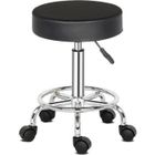 ALIGHTUP Tabouret de massage-Tabouret cosmétique avec roulette-hauteur réglable et pivoter à 360°-33 x 33 x 50-64.5cm-Noir