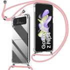 Coque de protection - Booling - pour Samsung Galaxy Z Flip 4 - Antichoc - Cordon - Souple