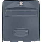 BARRITOS Boîte aux lettres BURG WACHTER BALTHAZAR 1 Porte - Sur pied - Acier galvanisé - Ouverture totale - Anthracite - Fabriqué en France