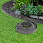 IDMARKET ID MARKET - Bordurette de jardin flexible gris anthracite 10M + 30 piquets d'ancrage
