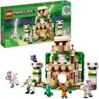 LEGO® Minecraft 21250 La Forteresse du Golem de Fer, Jouet Château qui se Transforme en Grande Figurine