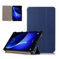 Pour Samsung Galaxy Tab A 10 (2016) -T580  Housse Plier Tablette élégant Simple - Bleu Foncé