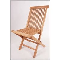 Chaise pliante en teck Spetebo - Bois dur résistant aux intempéries - Design attrayant - 90 cm x 50 cm x 50 cm