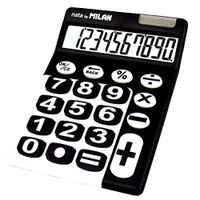 Milan 150610KBL Blister Calculatrice Electronique 10 chiffres Touches grands