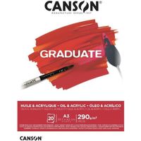 Bloc 'Graduate Huile & Acrylique' 20 feuilles format A3 de Canson