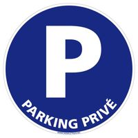 Panneau Interdiction de Stationner - Parking Privé - Aluminium 2 mm Aluminium 2 Mm