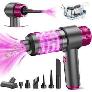 Aspirateur à Main Puissant 25000Pa - Moteur Sans Balai, 4-en-1 (aspirer/souffler/gonfler/vider), écran, Pour Voiture Et Maison - 2