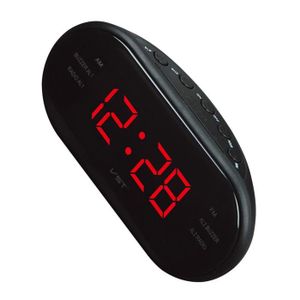 Radio réveil Horloge électronique AM-FM à LED, réveil numérique