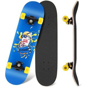 SKATEBOARD - LONGBOARD Skateboard Complet Planche à Roulettes en Bois, 31