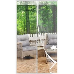 MagnéTique Moustiquaire,140 X 250 Cm Mailles Très Fines Rideau Anti