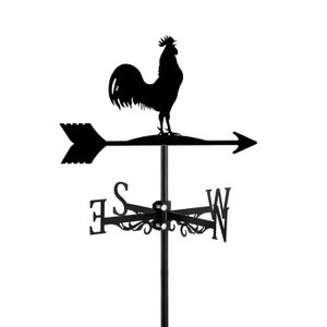 GIROUETTE - CADRAN Girouette exquise avec des Poulets Animaux, Piquet de Jardin, indicateur de Direction du Vent, pour décoration de Cour, Artisanat