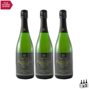 CHAMPAGNE Champagne Blanc 2000 - Lot de 3x75cl - Champagne Claude Prieur - Cépages Pinot Noir, Chardonnay