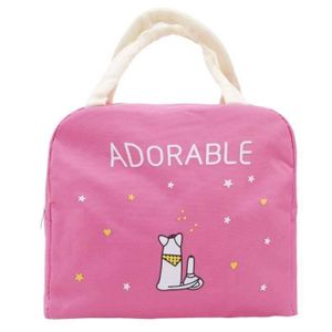 Les femmes Portable Isolé Thermal Cooler Lunch Box de Transport Sac Fourre-tout Voyage Picnic