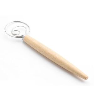Fouet à Pâte Danois, DBAILY 3pcs Acier Inoxydable Fouet Danois pour des  Pâtes Épaisse Wood Handle Mixer Tools MéLangeur Baton pour Cuisine (3  Tailles) : : Cuisine et Maison