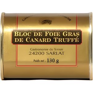 PATÉ FOIE GRAS Bloc de Foie gras de Canard Truffé 130gr