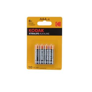 PILES Lot de 4 piles Kodak Lr03 AAA Xtralife Alkaline - 