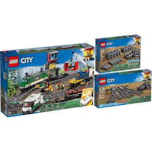 ASSEMBLAGE CONSTRUCTION LEGO - City - Train de marchandises télécommandé -