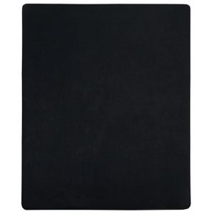 DRAP HOUSSE Drap-housse Jersey Noir 100x200 cm Coton LY3463