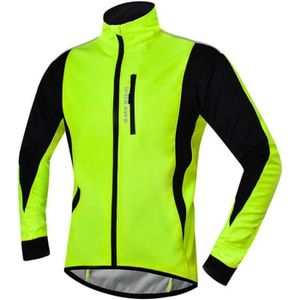 COITROZR Veste VTT Homme Femme Hiver Softshell Chaud Veste Thermique Cycliste Veste de Velo Coupe Vent Réfléchissante Respirante Imperméable Blouson pour la Course à Pied VTT en Plein air