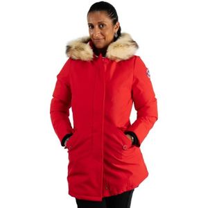 DOUDOUNE Paragoose - Paragoose nina rouge Doudoune Courte Femme Hiver Chaude Imperméable Avec Capuche À Fourrure - rouge - XS