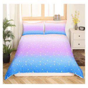 Housse de couette réversible en coton à motif géométrique Ilda