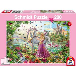 PUZZLE Puzzle 200 Pieces Licorne Blanche Avec La Bonne Fe
