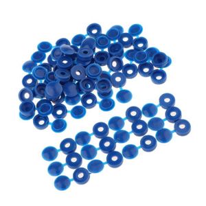VIS - CACHE-VIS Cache-trous En Plastique Pour Décoration De Meubles Bleu