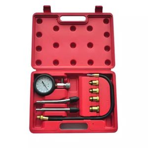 CNWOOAIVE Kit de Compteur de Compresseur pour Ensemble doutils de Testeur de Pression de Cylindre de Moteur à Essence de Voiture de Moto 