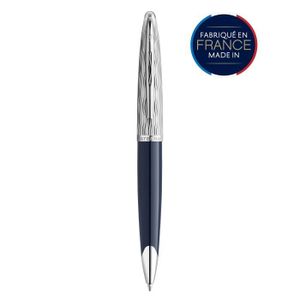SET OF 5 BLUE INK Ensemble de recharges pour stylo à bille Waterman Recharge de stylo à bille à pointe moyenne 