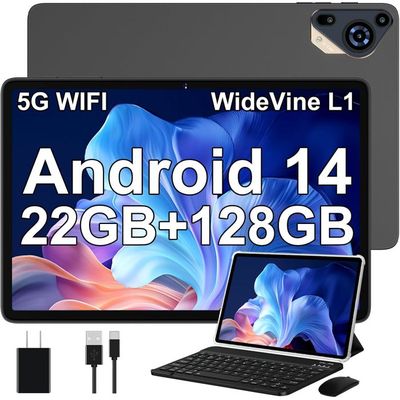 Tablette Enfant Tablette Android 14 Avec 5G Wi-Fi 6, 20 GO RAM+128 GO ROM ( Extensible Jusqu'u00e0 1 To), Tablette Tablette Enfant 10 Ans