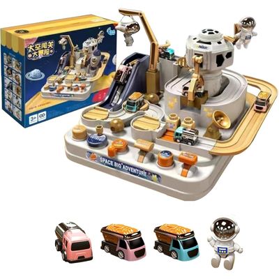 Fisher-Price Little People Circuit de course en boucle de Hot Wheels pour tout-petits avec tour de looping, piste de course, rampe de cascade et sons pour jeu de rôle dès 18 mois