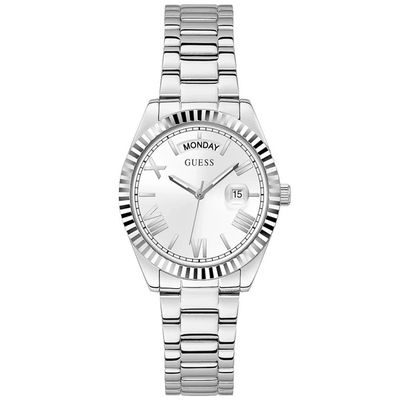 Montre Chronographe GUESS Classic - Bracelet Cuir Noir, Fonction Date, Référence U0669G4, Neuve